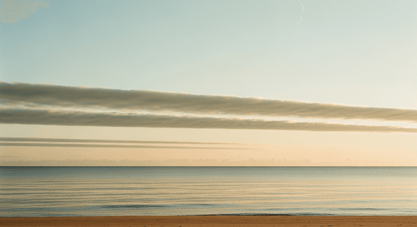 Warm dawn editorial photograph evoking the start of a trading day